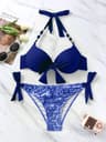 Sexy Push Up Thong Bikini Set For Women 9