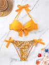 Sexy Push Up Thong Bikini Set For Women 12