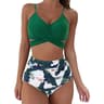 High Waisted Cross Front Bikini Set For Women 19