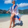Boho Printed Long Kimono Beach Cover Up 3