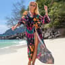 Boho Printed Long Kimono Beach Cover Up 4