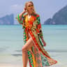 Boho Printed Long Kimono Beach Cover Up 9