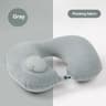 Inflatable UShaped Travel Neck Pillow Portable Comfort Cushion 11