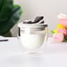 15oz Double Wall Glass Coffee Mug With Silicone Lid 6