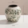 Ice Crackle Ceramic Vase Handmade Bohemian Decor 6