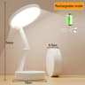 Rechargeable Foldable LED Desk Lamp With Clock 13