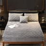 Plush Thickened Crystal Velvet Quilted Mattress Cover 12