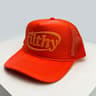 Unisex Color Block Letter Mesh Trucker Cap 11