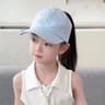 Kids High Ponytail Bowknot Baseball Cap 4