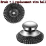 Stainless Steel Wool Scrubber Brush With Handle 8