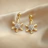 Red Bow Snowflake Christmas Drop Earrings For Women 6