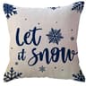 Blue Snowflake Christmas Pillow Cover 3