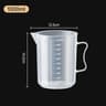 Clear Graduated Plastic Measuring Cup With Lid Large Mixing Beaker 14