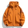 Mens Hooded Cargo Windbreaker Waterproof Softshell Hiking Jacket 4