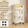 Multi Layer Storage Cart With Wheels Mobile Organizer Rack 8