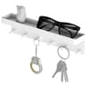 Wall Mounted Key Holder With Shelf And 6 Hooks 7