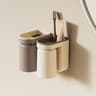 Wall Mounted Toothbrush Holder With Cup Organizer 7