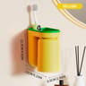 Wall Mounted Toothbrush Holder With Cup Organizer 8