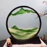 3D Moving Sand Art Round Glass Decor 14