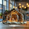 Acrylic Nativity Scene Christmas Table Decor 6