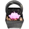 Mini Tabletop Water Fountain With LED Light Decor 8