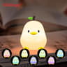 Cute Pear Duck Night Light Touch Control Silicone Lamp 5
