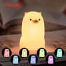 Cute Pear Duck Night Light Touch Control Silicone Lamp 4