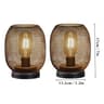 Metal Cage LED Table Lamp Cordless Lantern Decor 12