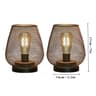 Metal Cage LED Table Lamp Cordless Lantern Decor 13