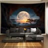 Tranquil Forest Moon Tapestry Wall Hanging Decor 0
