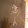 Crystal Sun Moon Wind Chime Prism Suncatcher Decor 15