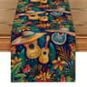 Mexican Style Cactus Print Linen Table Runner 8