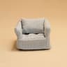 Mini Plaid Wooden Sofa For Dollhouse Decor 13
