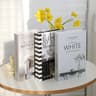 Modern Decorative Fake Books Set White Display Props 12