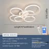 Modern LED Ceiling Chandelier Light For Living Room 12