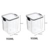 5 Piece Airtight Stackable Food Storage Jar Set 12