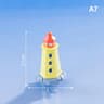 Mini Ocean Lighthouse Figurine Resin Decor For Fairy Garden 12