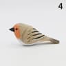 Handmade Wooden Bird Figurine Cute Carved Mini Decor 9