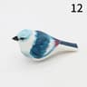 Handmade Wooden Bird Figurine Cute Carved Mini Decor 17