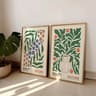 Frameless Matisse Floral Boho Wall Art Prints 9