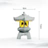 Mini Pagoda Lantern Zen Garden Light Decor 7