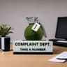 Funny Complaint Department Desk Grenade Sign 0