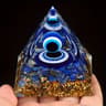 Lapis Lazuli Crystal Ball And Pyramid Decor Set 1