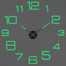 Modern 3D DIY Wall Clock Acrylic Mirror Decor 8