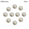 Retro Pearl Diamond Metal Sewing Buttons Set 11