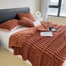 Thick Striped Multifunction Blanket Bed Cover 8
