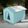 Insulated Outdoor Cat House With Weatherproof Stand 7