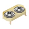 Elevated Stainless Steel Dual Pet Food Bowl 6