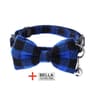 Personalized Plaid Nylon Cat Collar With Bell 8