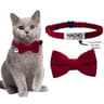 Custom Engraved Cat Bow Tie Collar 9